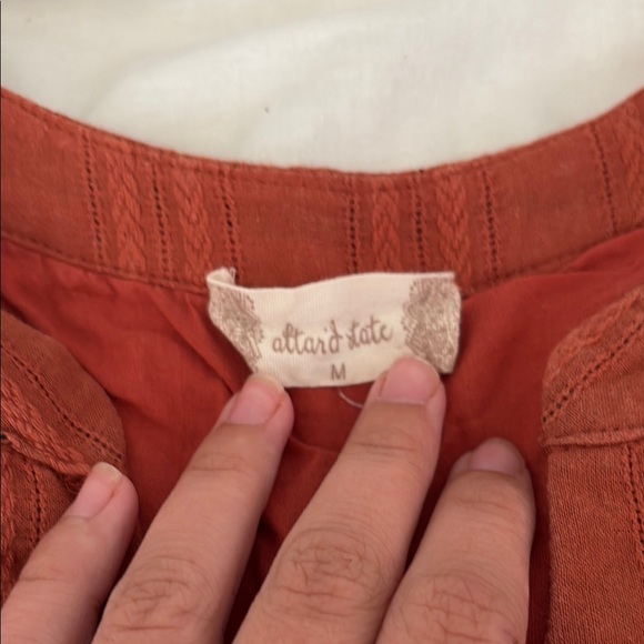 Altar'd State Burnt Orange Sundress Sleeveless - Picture 2 of 3